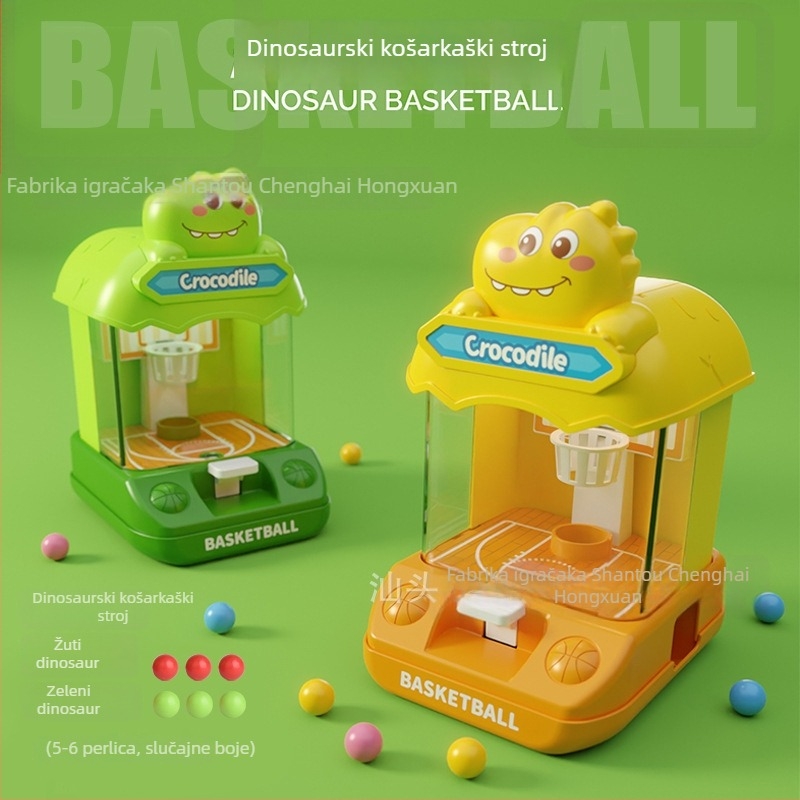 Mini stolni košarkaški stroj – plastična igračka s mehanizmom izbacivanja, razvija koordinaciju ruka-oko, za djecu 4–6 godina