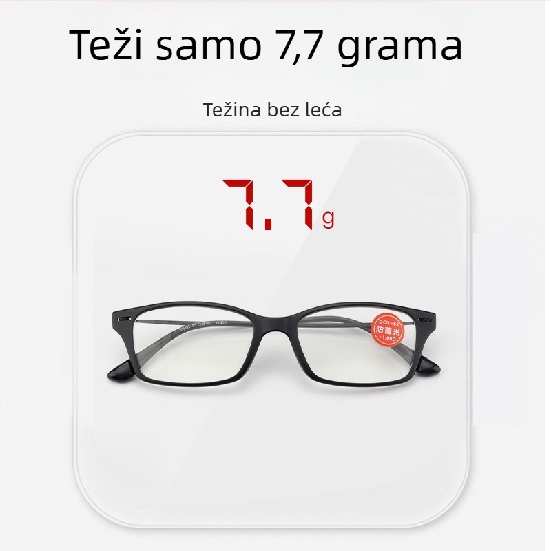 Presbiopijske naočale GS103, puni okvir TR90, leće od smole, anti-plavo svjetlo