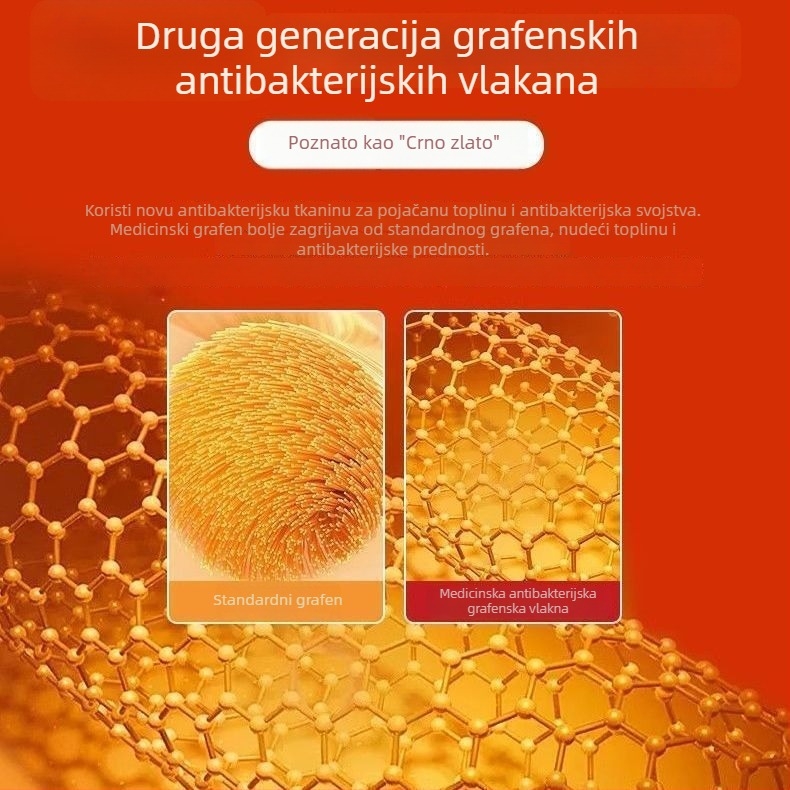 Grafenska koljena navlaka za zagrijavanje, unisex, za srednju i stariju dob s bolovima u zglobovima, za nošenje tijekom trčanja