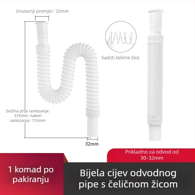 Kryt odvodne cijevi umivaonika - ABS, moderan stil, opća uporaba