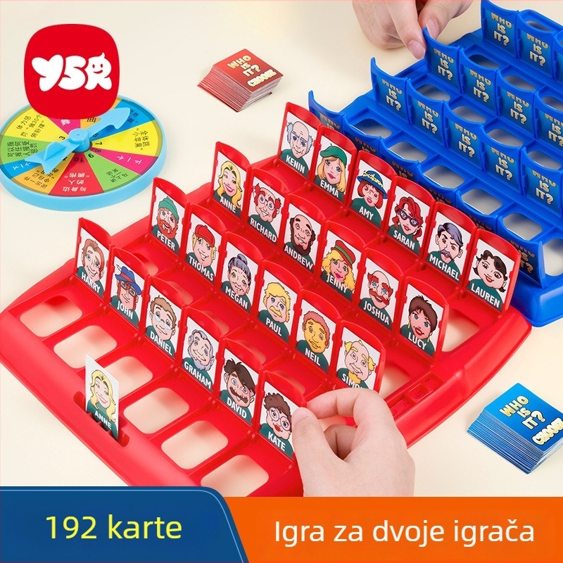 Kartična društvena igra za djecu: za dva igrača, interaktivno treniranje razmišljanja, intelektualni razvoj, koordinacija ruka-oko, ABS materijal, uzrast 4-6 godina