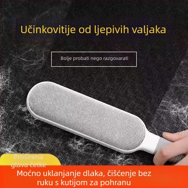 Četka za uklanjanje dlaka – ABS plast, uklanja mačju dlaku, uključuje kutiju za čišćenje, moderan minimalistički dizajn