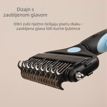 Višestruki češalj za kućne ljubimce, češalj za mačke i pse, 3-u-1 alat za njegu, prav češalj za uklanjanje otpalih dlaka, Šifra proizvoda 91618, Marka: Little Pet First Grade