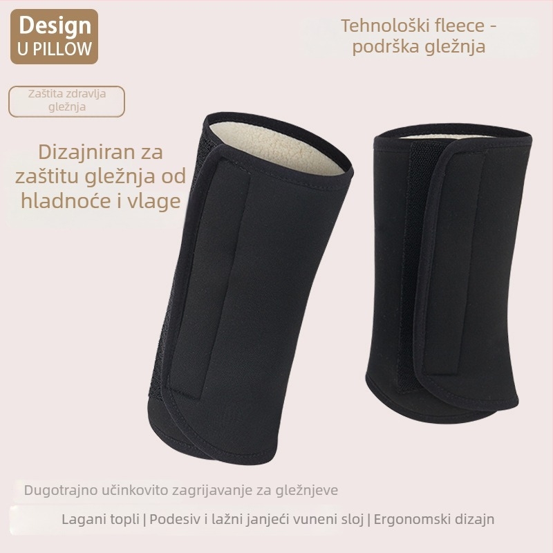 Zaštita za gležanj od poliesternih vlakana (Materijal: Poliester; Dio zaštićen: gležanj; Aktivnosti: trčanje, vožnja biciklom)