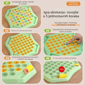 Dječja stolna igra pamćenja i sparivanja — edukativna igra za obitelj, plastična, marka SIBEISI, za djecu 4-14 godina, pakiranje u boji kutije