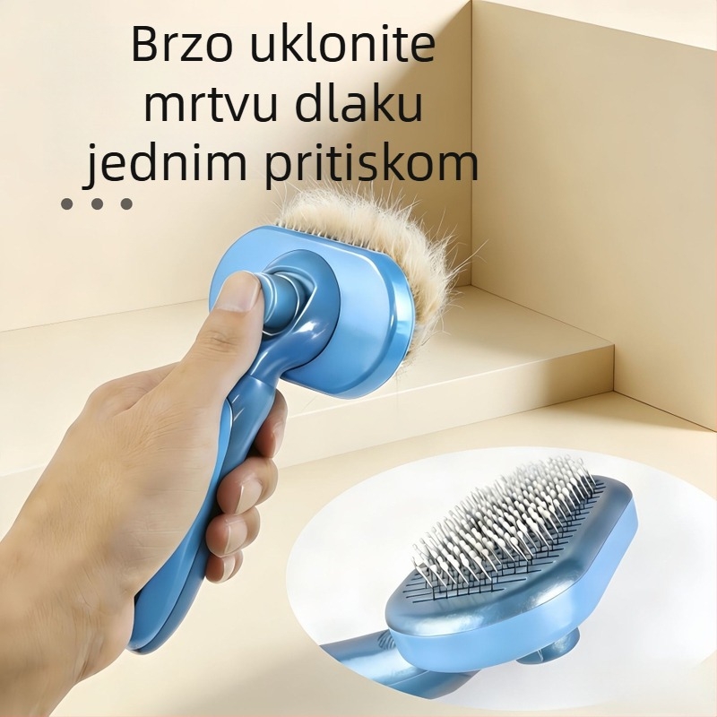 Automatski čisteći češalj za pse i mačke – uklanjanje dlaka i njega dlake