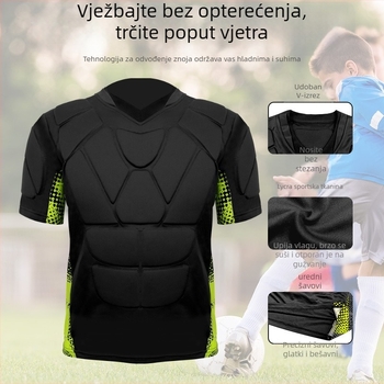 Prilagođena lagana zaštitna odjeća za paintball i airgun, zaštita od udara, kratkih rukava, za trening vanjskog nogometa i hokeja na ledu.