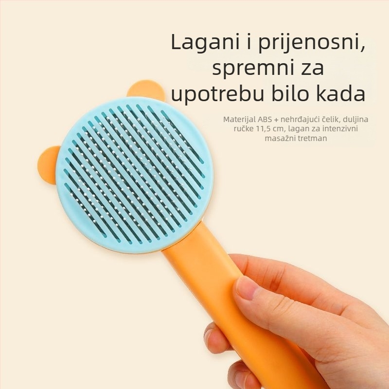 Četka češalj za uklanjanje dlaka pasa, ABS i nehrđajući čelik, Tanizaki, češalj-četka, pakiranje 500 kom