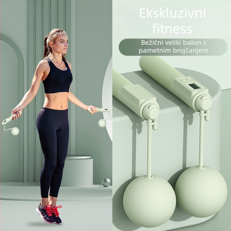 Uže za preskakanje s brojačem, PVC, za fitness