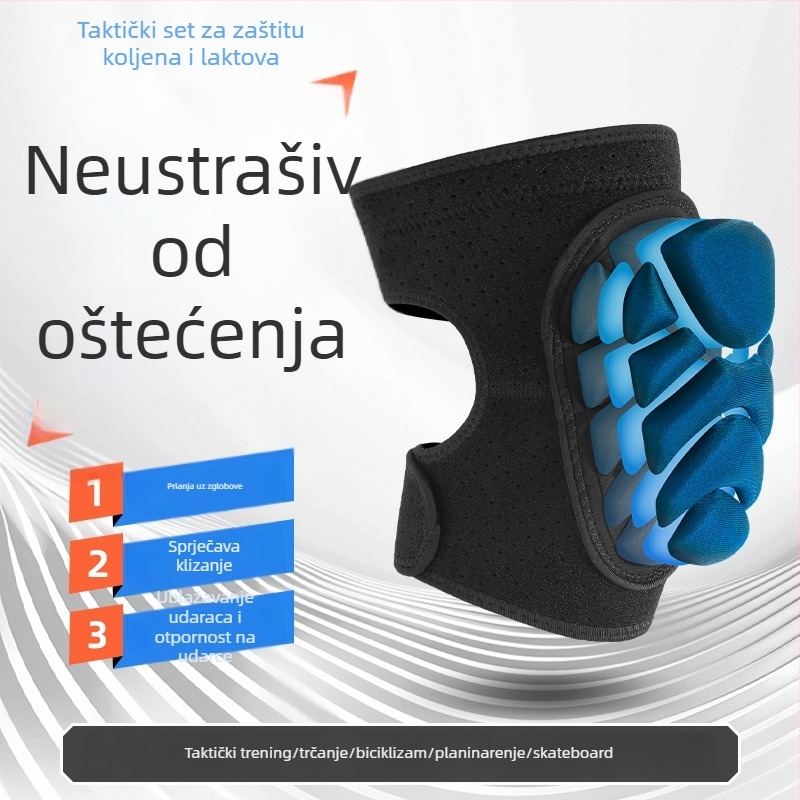 Taktički komplet zaštitnika za koljena i lakat za puzanje, debeli jastučići od pjene za trening