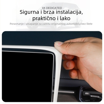 Silikonska zaštitna navlaka za zaslon automobila, otporna na ogrebotine i udarce, sveobuhvatna zaštita, poboljšana klasa, model Ji Krypton 9x, središnja konzola (Materijal: silikon; Model: Ji Krypton 9x; Dijelovi primjene: središnja konzola; Značajke: otpo