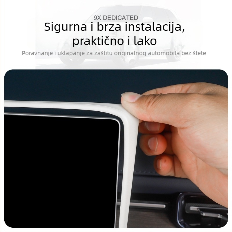 Silikonska zaštitna navlaka za zaslon automobila, otporna na ogrebotine i udarce, sveobuhvatna zaštita, poboljšana klasa, model Ji Krypton 9x, središnja konzola (Materijal: silikon; Model: Ji Krypton 9x; Dijelovi primjene: središnja konzola; Značajke: otpo