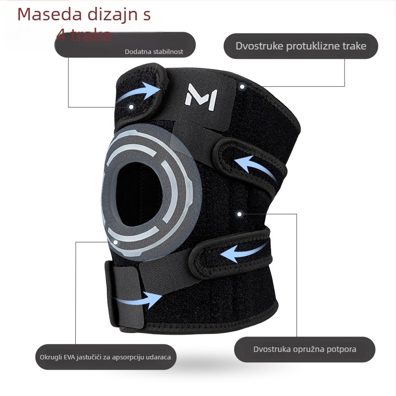 Mystar zaštita koljena – kompresijske štitnike za koljena, za odrasle, pogodna za košarku, trčanje i planinarenje, zaštita od udara