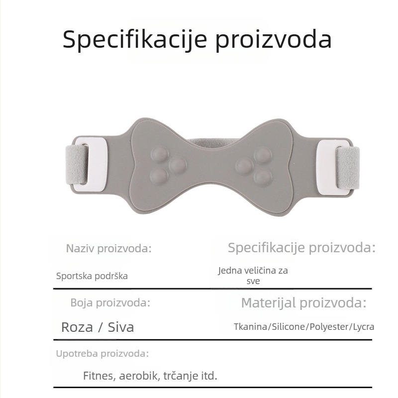 Silikonski štitnik za koljeno s patelarom trakom – za odrasle, za trčanje, košarku, preskakanje užeta i planinarenje
