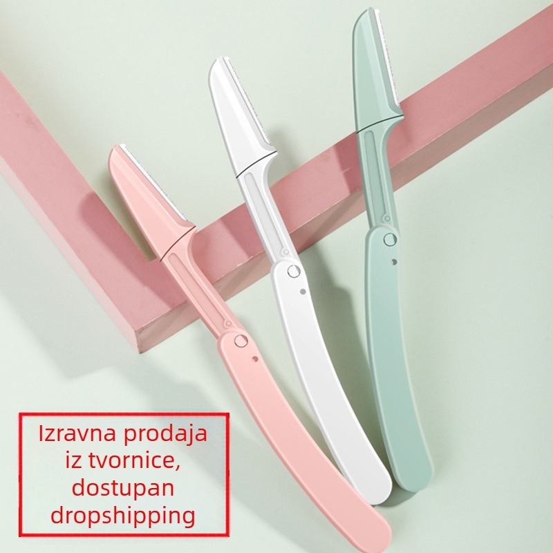 Water Baolian sklopivi brijač za obrve — individualno pakiran, za početnice, alat za make-up obrva