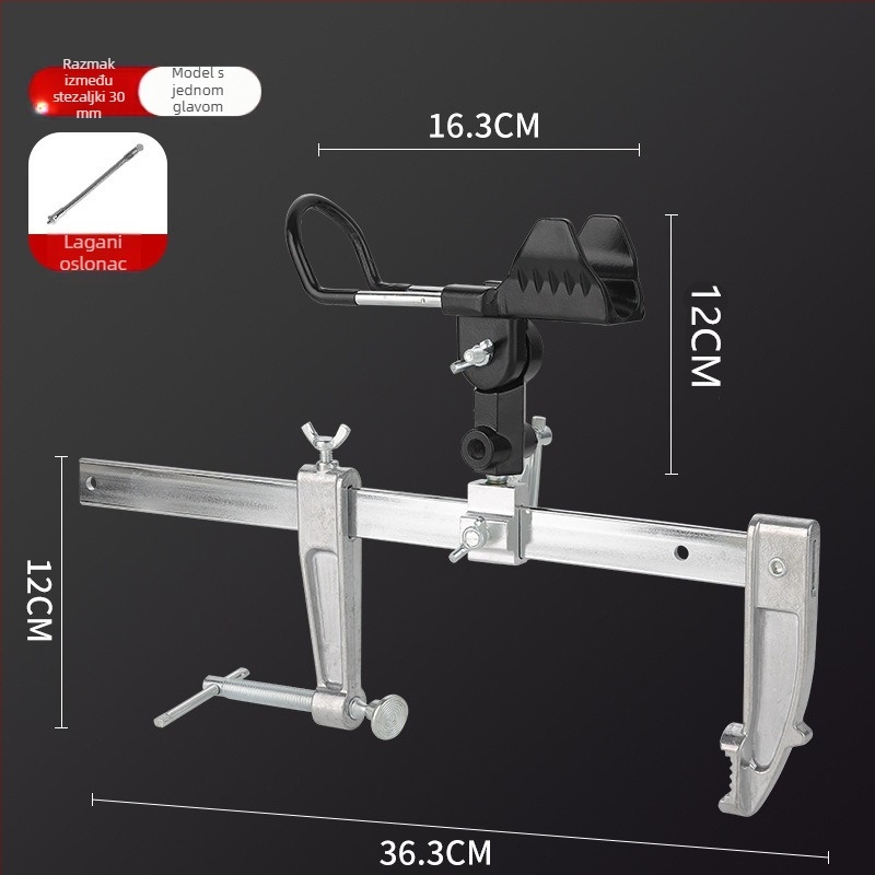 Držač za štapove za ribolov od aluminijske legure, fiksan, nerotira, ne sklapa