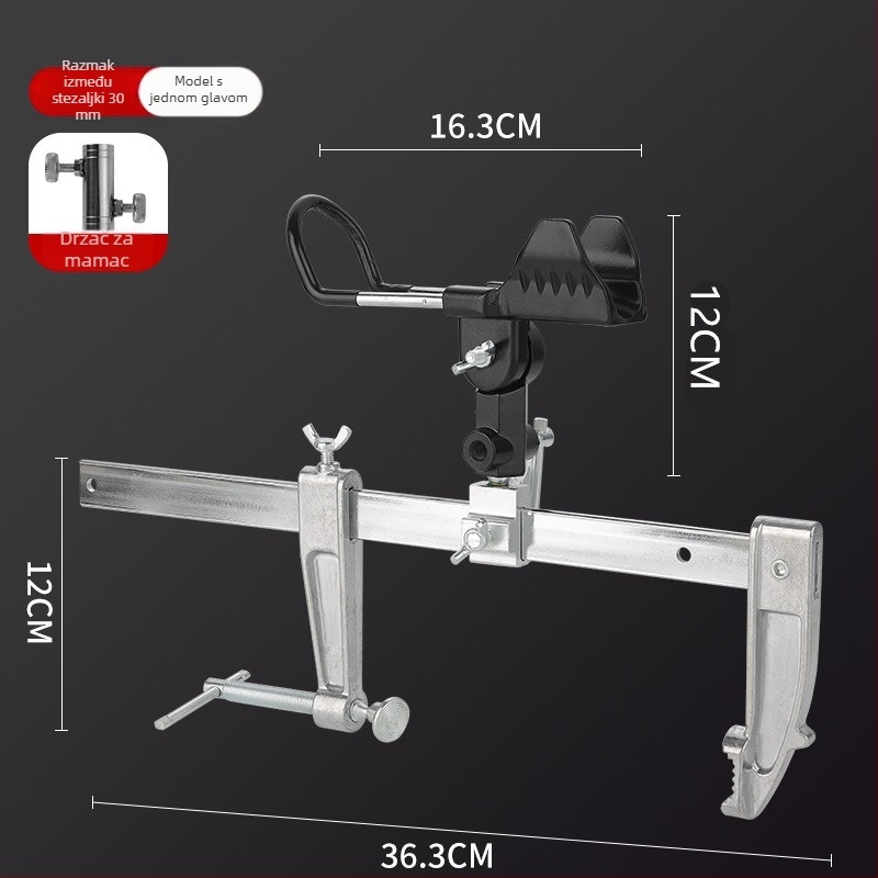 Držač za štapove za ribolov od aluminijske legure, fiksan, nerotira, ne sklapa