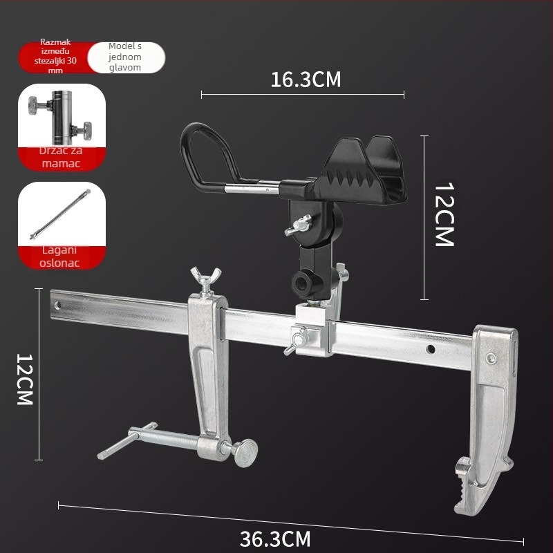 Držač za štapove za ribolov od aluminijske legure, fiksan, nerotira, ne sklapa