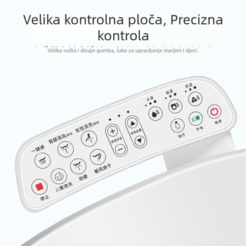 Inteligentni poklop za WC s dezinfekcijom, universalna kompatibilnost, automatsko djelovanje, grijanje sjedalice, mlaznica za samoodržavanje, sušenje toplim zrakom, regulacija temperature vode, regulacija tlaka vode, model 510-08B