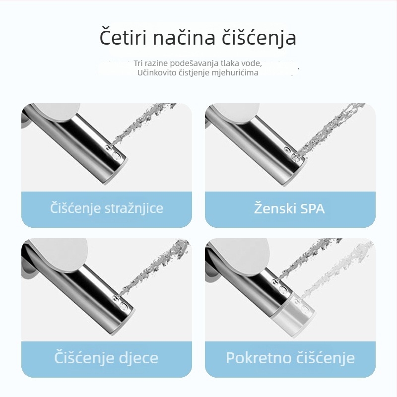 Inteligentni poklop za WC s dezinfekcijom, universalna kompatibilnost, automatsko djelovanje, grijanje sjedalice, mlaznica za samoodržavanje, sušenje toplim zrakom, regulacija temperature vode, regulacija tlaka vode, model 510-08B