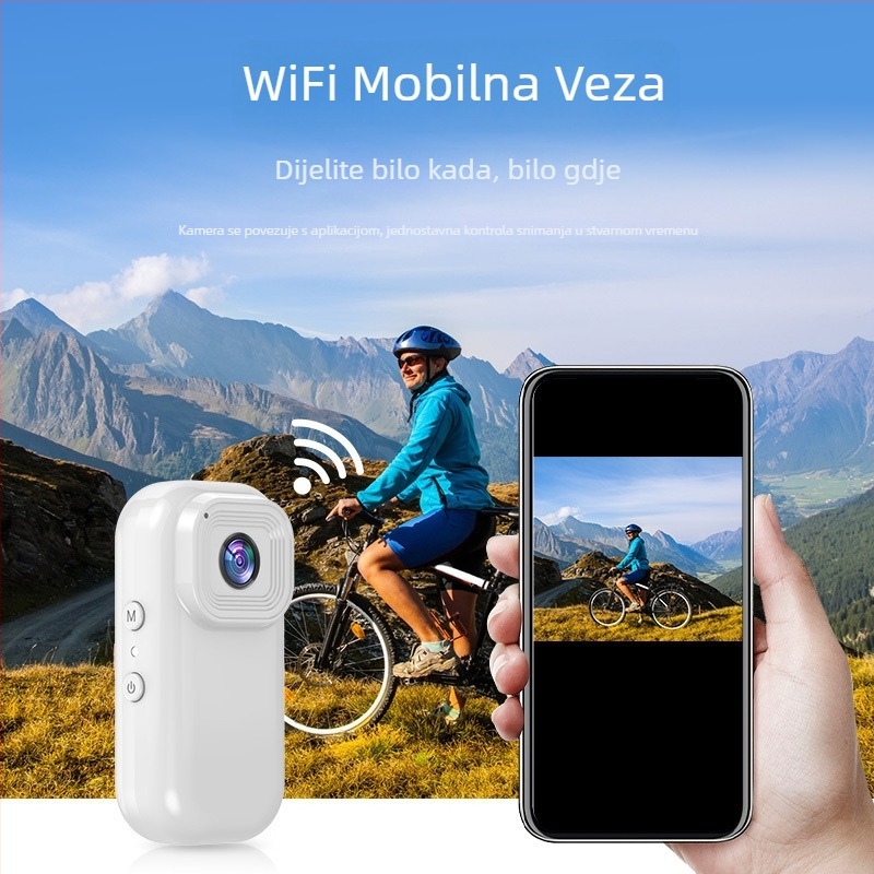 L11 mini sportska kamera za vanjske aktivnosti, pričvršćena na kaiš kućnog ljubimca, 1080p video, 0,96'' LCD, TF kartica, trajanje baterije do 4 sata