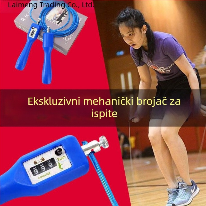 Preskakivačko užad s PVC premazom i čeličnim vlaknom za fitness treninge – pogodno za odrasle i tinejdžere