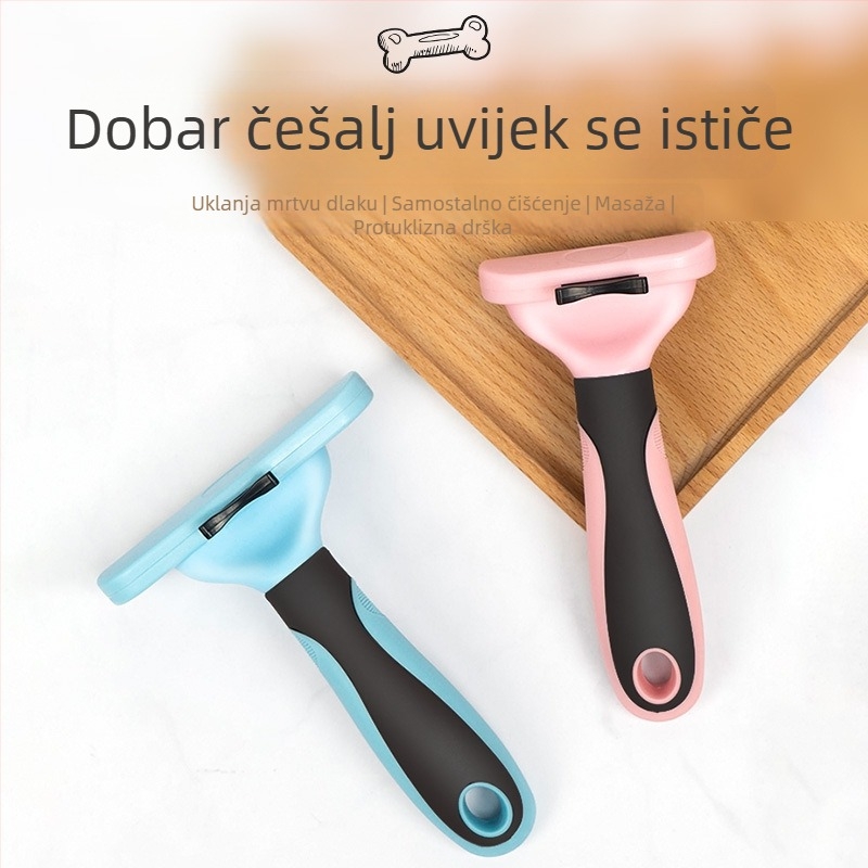 Amor Četka za uklanjanje dlaka za kućne ljubimce — nehrđajući čelik, za pse i mačke