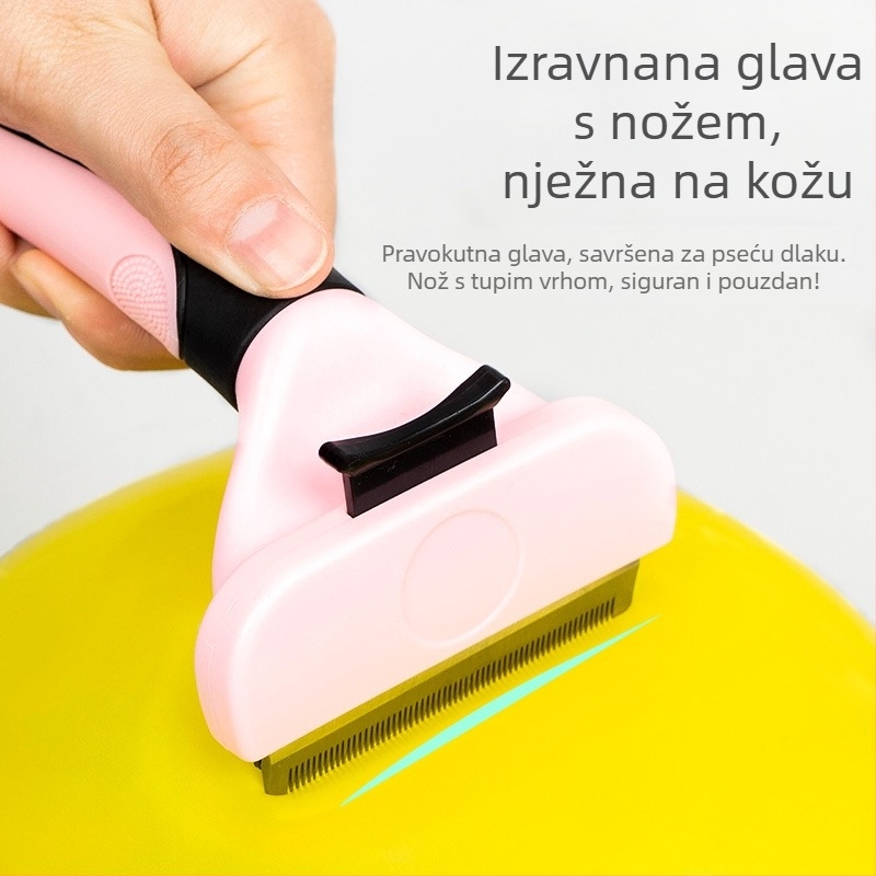 Amor Četka za uklanjanje dlaka za kućne ljubimce — nehrđajući čelik, za pse i mačke