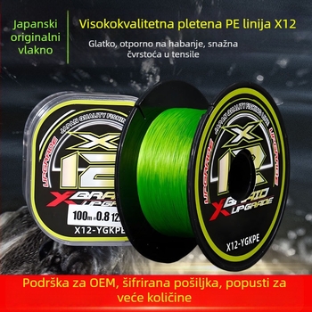 Glavna ribolovna linija — PE materijal, jaka čvrstoća, paket od 100 komada, marka Sichuan diaoweng