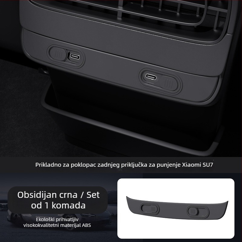 Zaštitni poklopac za stražnji izlaz zraka i zaštitni poklopac za stražnji priključak za Xiaomi SU7 – dodatak za unutarnje modifikacije, Liudu/six°