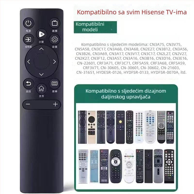 Originalna ploča za daljinski upravljač za Hisense televizore