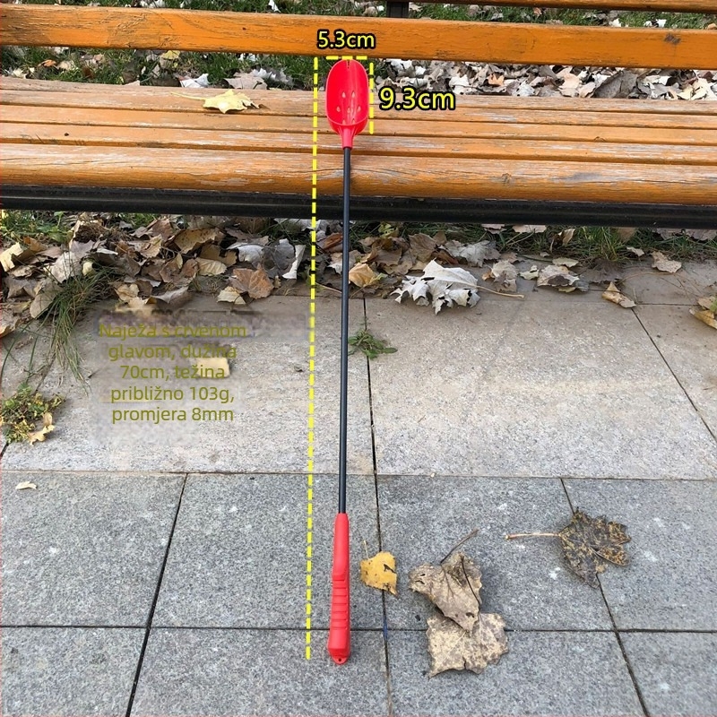 Dvojsekcijska kašika za mamce s daljinskim bacanjem, karbonska vlakna, 80/100/120 cm