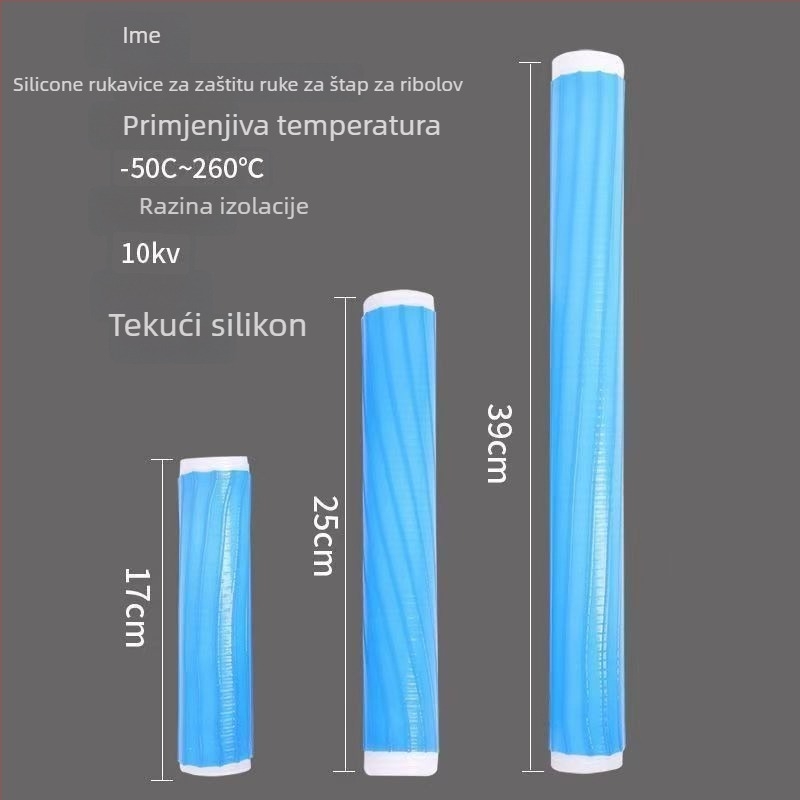 Navlaka za ručku štapa za ribolov, silikon, otporna na habanje, protuklizna (Materijal: Silikon; Podrijetlo: Kina; Marka: Ostalo)