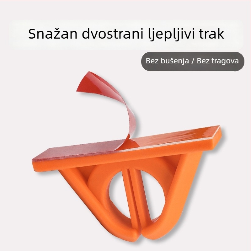Fisherbon silikonski zidni držač za štapove s fiksnim klipom, univerzalan