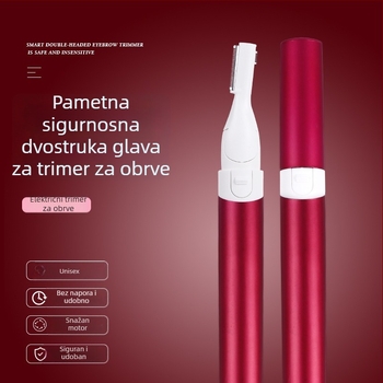 Električni trimer za obrve — automatski set za oblikovanje obrva za početnike