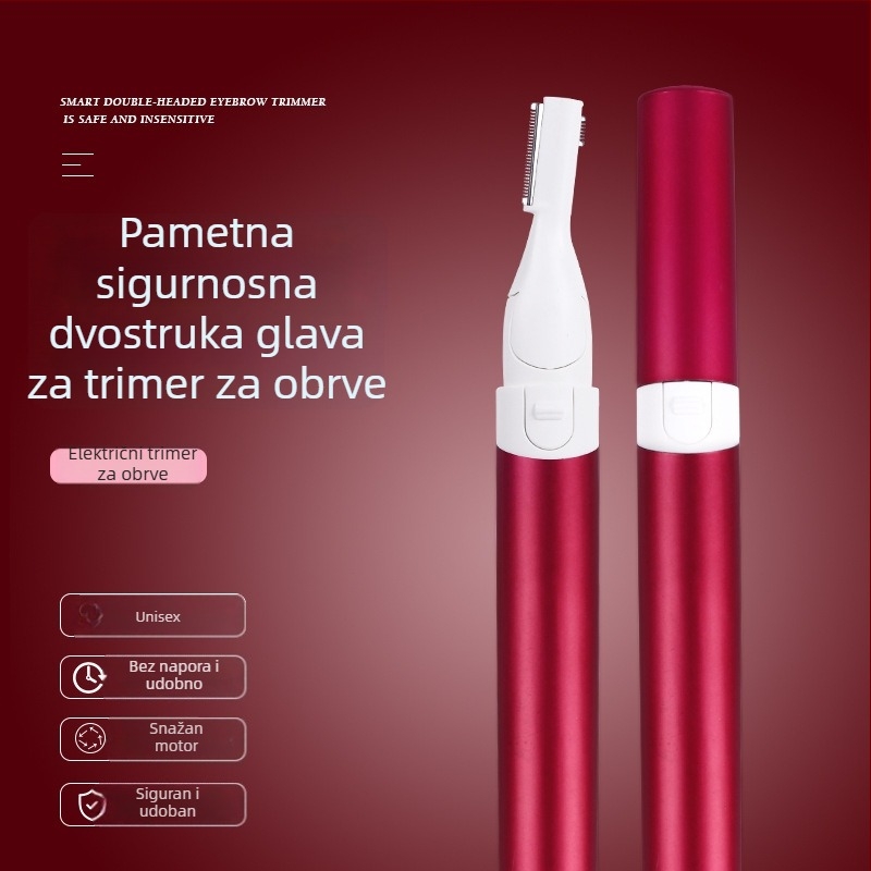 Električni trimer za obrve — automatski set za oblikovanje obrva za početnike