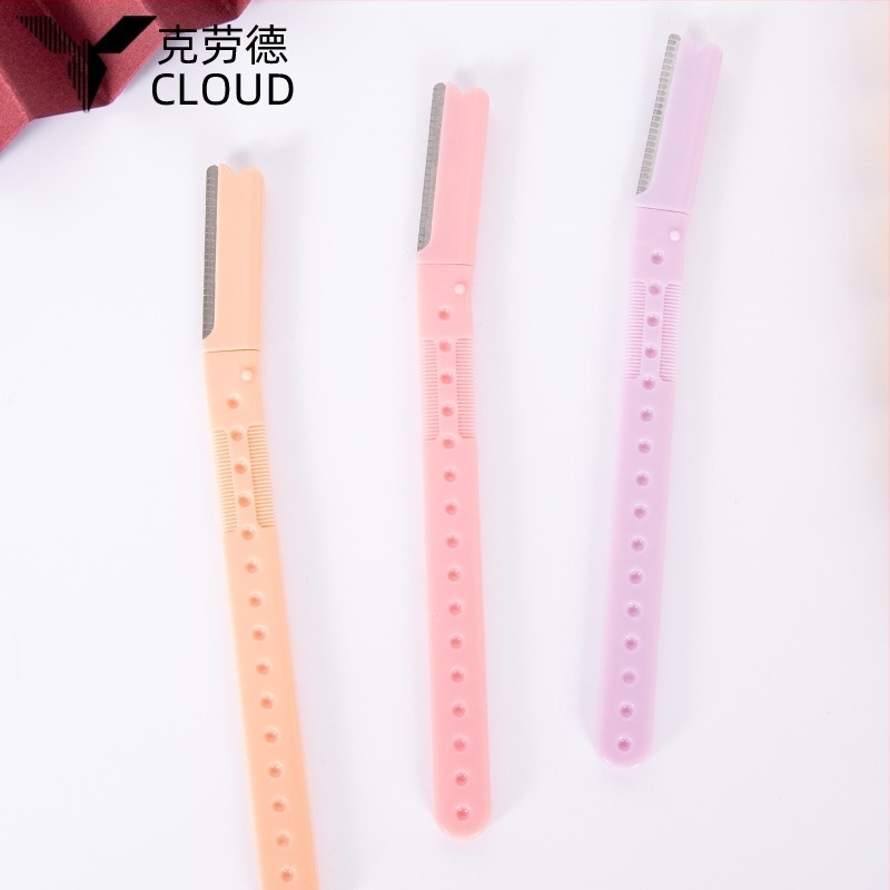 Trimer za obrve sa sigurnim pravim držalom, anti-scratch dizajn, za muškarce i žene, pogodan za početnike, jednostavan dizajn (Materijal: 4Cr13+ABS; Marka: cloud/Claude)