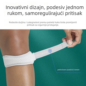 Patelarna traka za koljeno s apsorpcijom udaraca i prozračnom kompresijom – univerzalna zaštita za trčanje, planinarenje, košarku i preskakanje užeta, zaštita meniskusa
