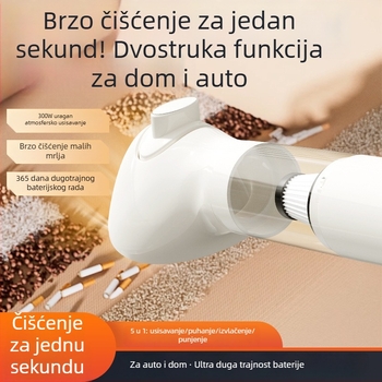Bežični usisivač za uklanjanje dlaka kućnih ljubimaca — sve-u-jedno sredstvo za njegu i uklanjanje dlaka, zakrivljena četka za dlaku, ABS kućište, za dugodlake mačke