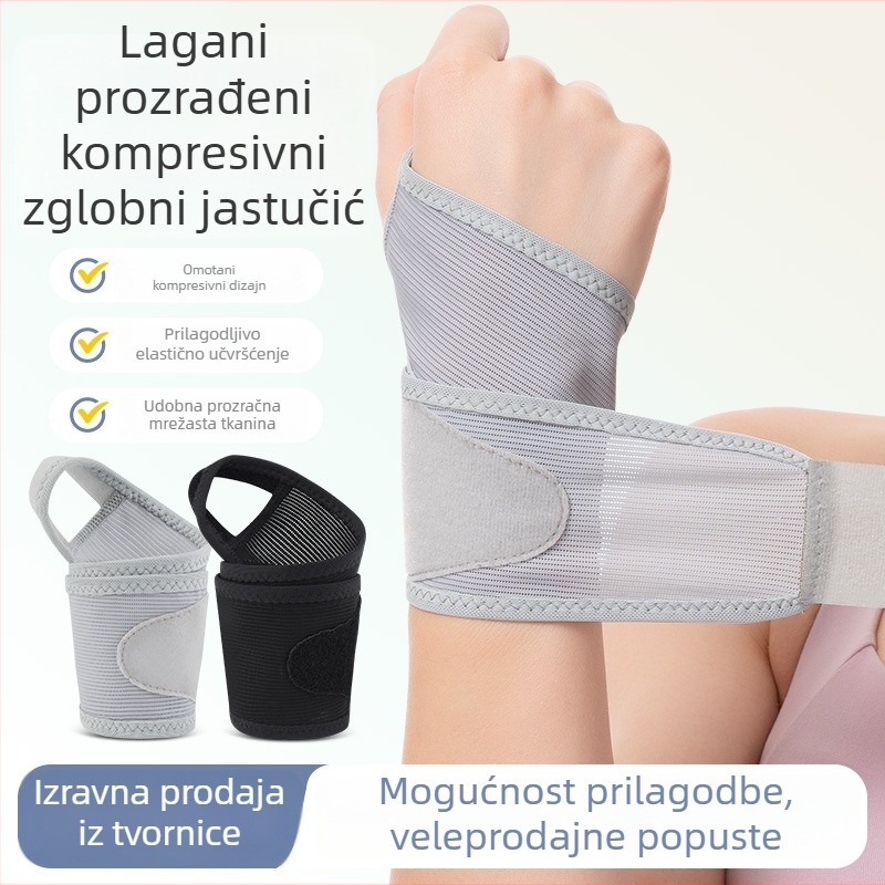 Kompresijska narukvica za zglob za badminton i tenis — zaštitni zavoj za zglob, tanki fitness dodatak