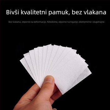Krpa za uklanjanje noktiju, bez vlakana, debela, tvrda, 20 kom, Podrijetlo: Zhejiang, Materijal: Drugo