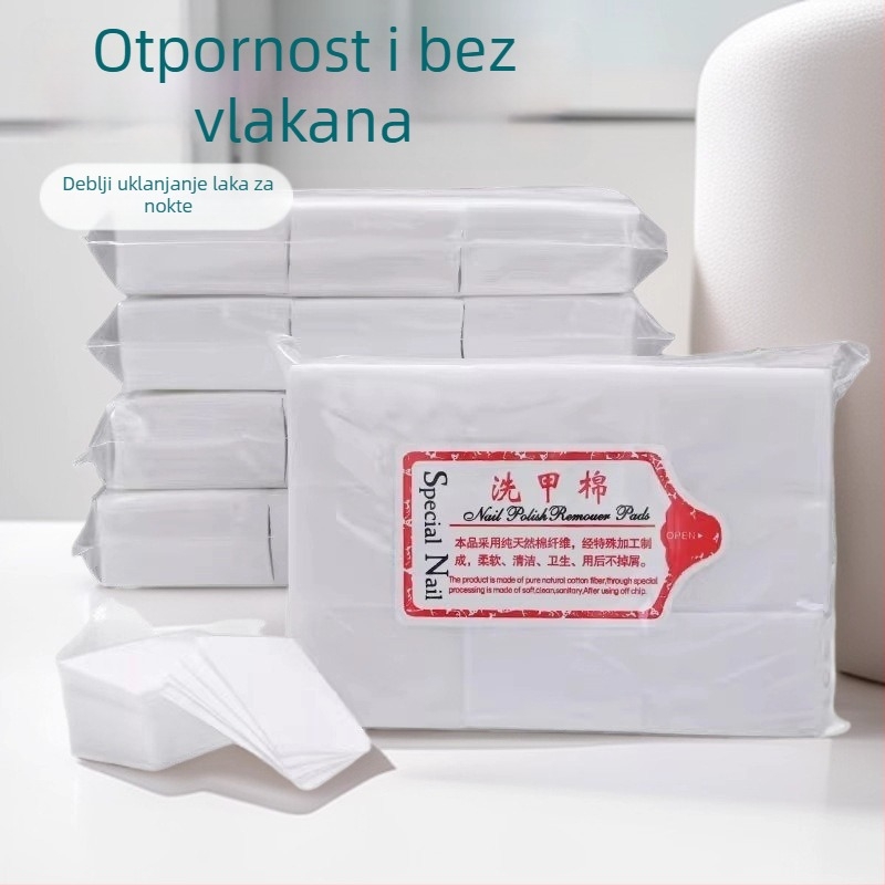 Krpa za uklanjanje noktiju, bez vlakana, debela, tvrda, 20 kom, Podrijetlo: Zhejiang, Materijal: Drugo