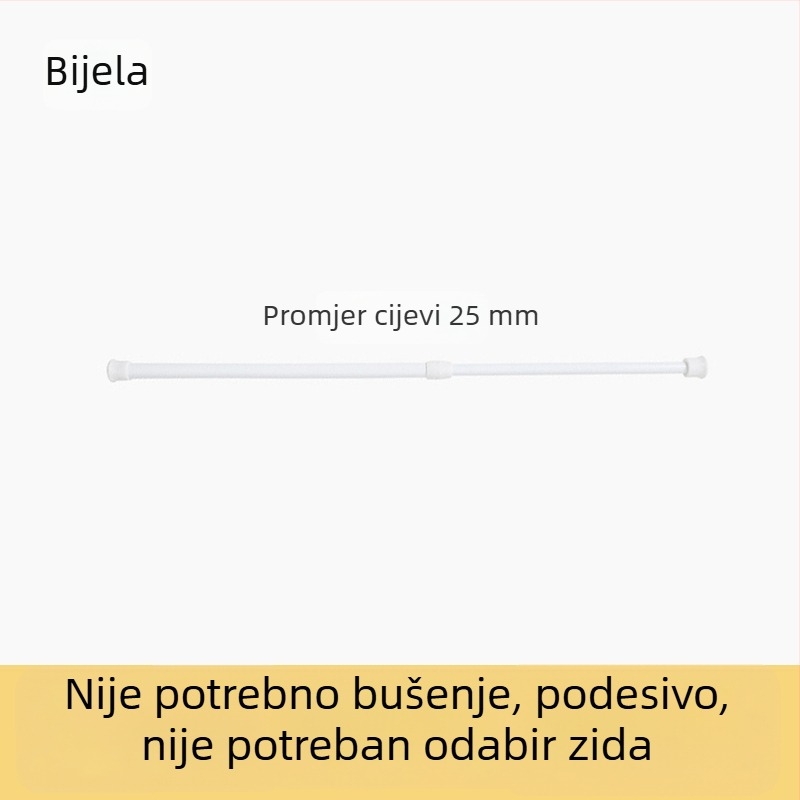 Boemski uzorak tuš zavjese i zavjesa za pregradnu kupaonicu, vodootporna i otporna na plijesan, bez bušenja