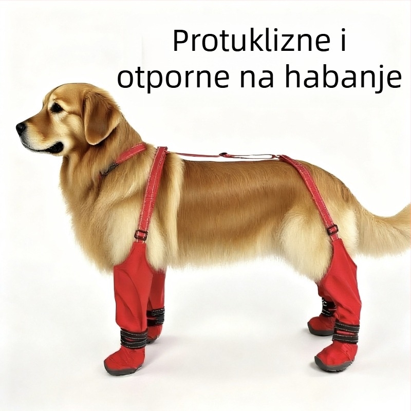 Cipele za pse s remenima, prozračne, otporne na habanje, protuklizne, za vanjsku upotrebu