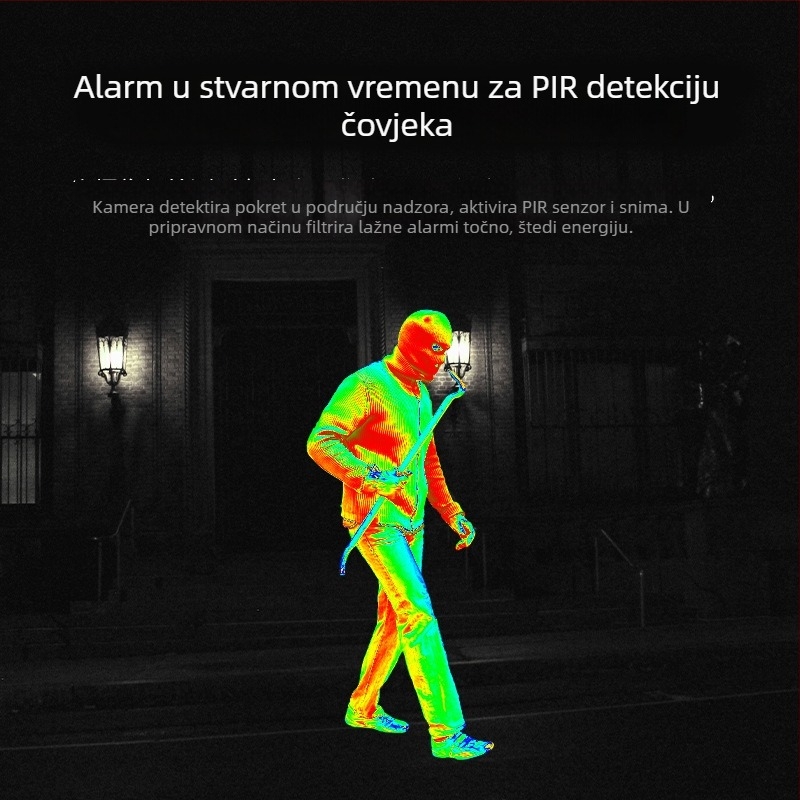 4G solarna kamera za vanjsku upotrebu s 360° panoramskim pogledom, dan/noć, daljinsko bežično nadgledanje, alarmna funkcija