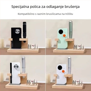 Li xia Drveni stalak za alat za piljenje noktiju – Višenamjenski alat za manikuru