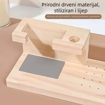 Li xia Drveni stalak za alat za piljenje noktiju – Višenamjenski alat za manikuru