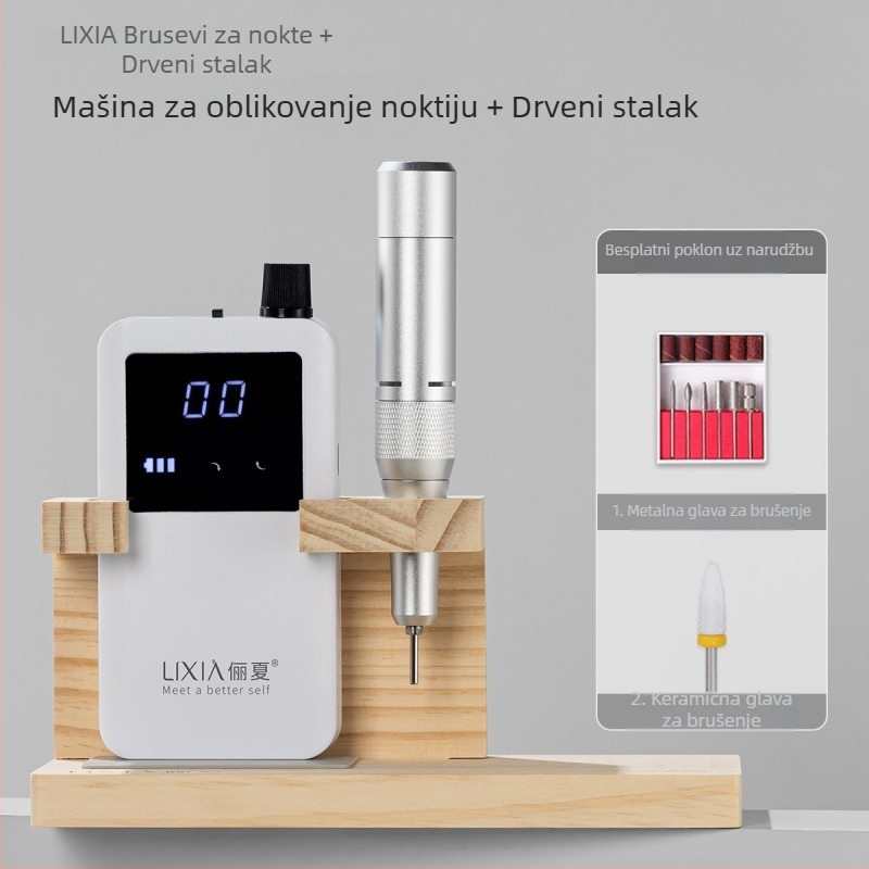 Li xia Drveni stalak za alat za piljenje noktiju – Višenamjenski alat za manikuru