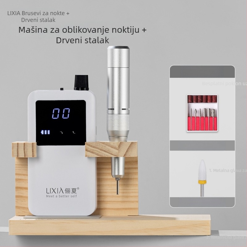 Li xia Drveni stalak za alat za piljenje noktiju – Višenamjenski alat za manikuru