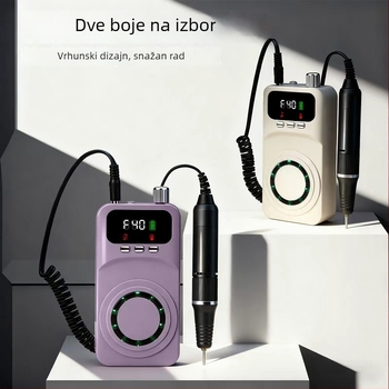 Električni brusilnik za nokte za salon – punjivi, mali automatski sve-u-jednom alat za uklanjanje noktiju i mrtve kože, model MJQ-107, Podrijetlo Zhejiang, Ovlaštena privatna marka, Domaća marka